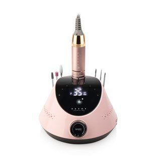 Фрезер для манікюру BUCOS Nail Drill X2 PRO BLUSH PINK (65W/35000 об.) + український посібник + 6 покращених фрез X2PROBLUSHPINK фото