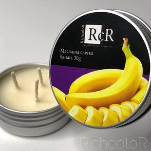 Масажна свічка RichcoloR банан 30гр сс фото